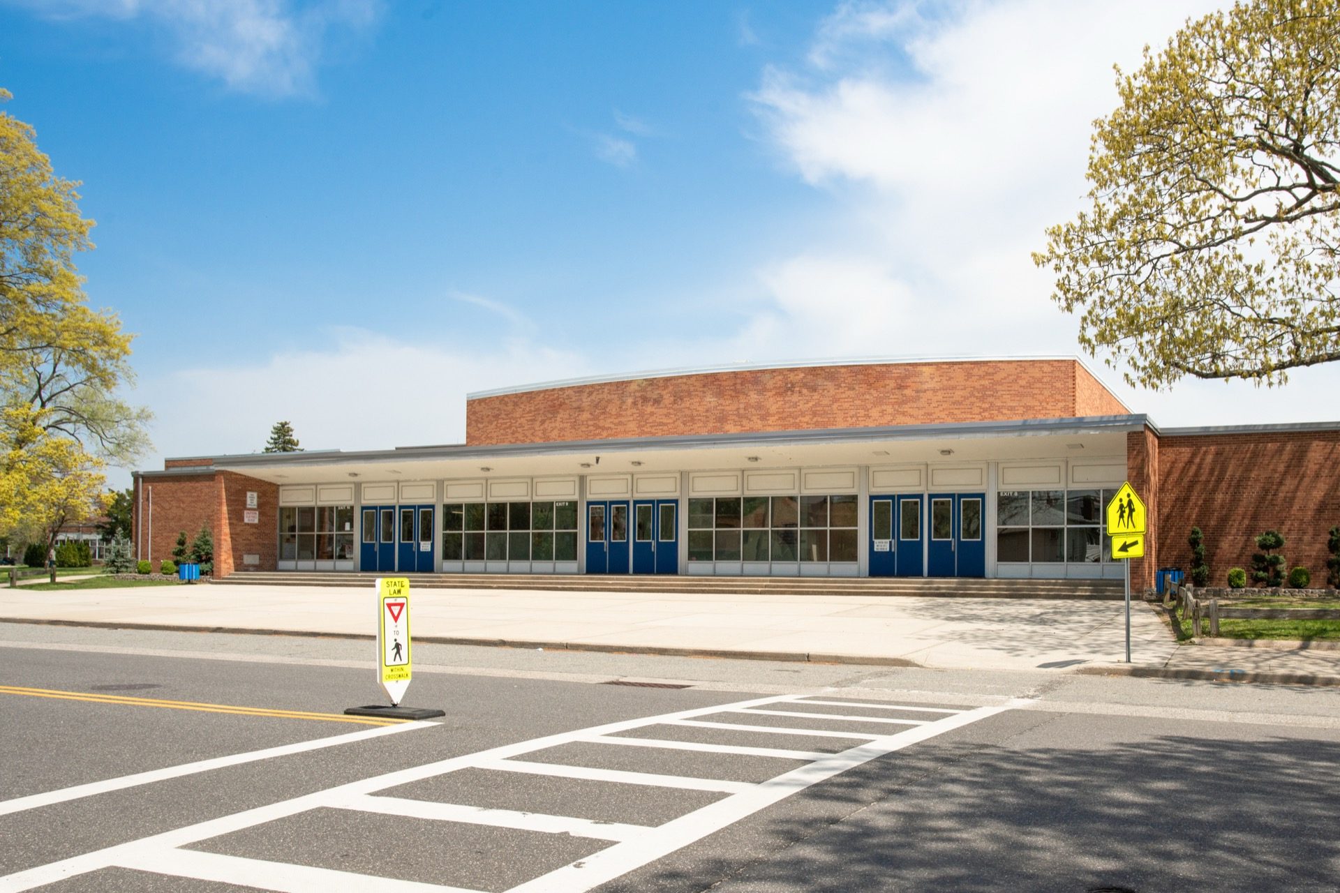 School campus exterior
